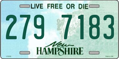 NH license plate 2797183