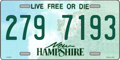 NH license plate 2797193