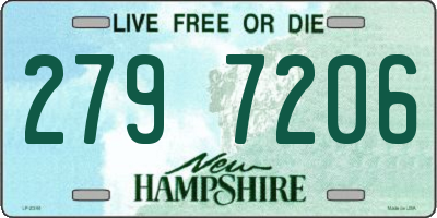 NH license plate 2797206