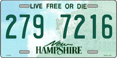NH license plate 2797216