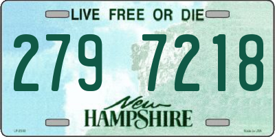 NH license plate 2797218