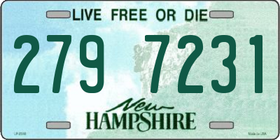 NH license plate 2797231