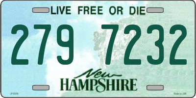 NH license plate 2797232