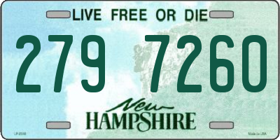 NH license plate 2797260