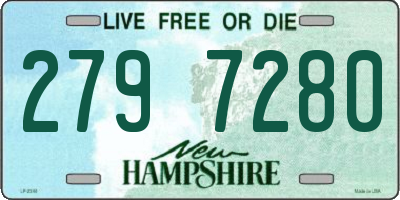 NH license plate 2797280