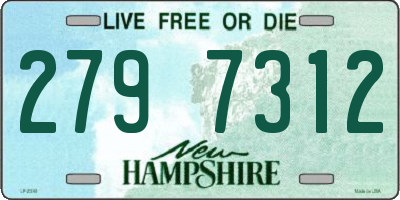 NH license plate 2797312