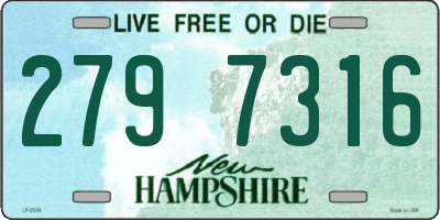 NH license plate 2797316