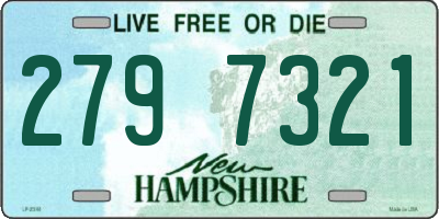 NH license plate 2797321