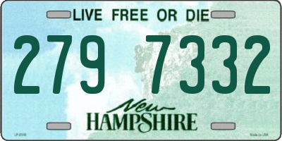 NH license plate 2797332