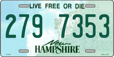 NH license plate 2797353