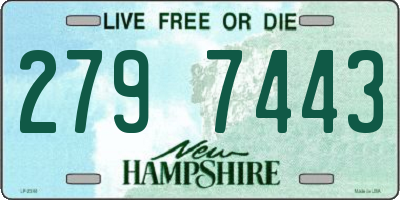 NH license plate 2797443