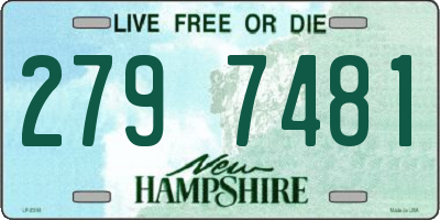 NH license plate 2797481