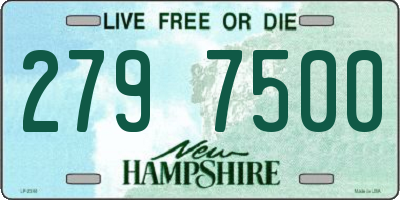 NH license plate 2797500