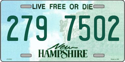 NH license plate 2797502
