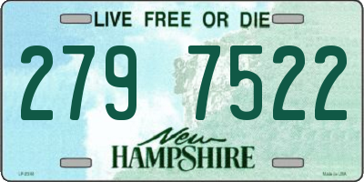 NH license plate 2797522
