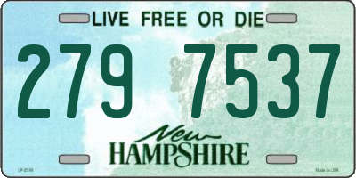 NH license plate 2797537