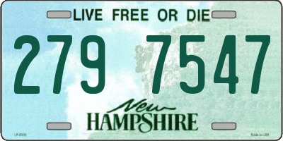 NH license plate 2797547