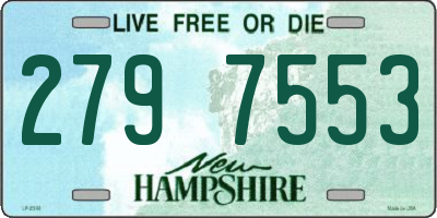 NH license plate 2797553