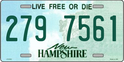 NH license plate 2797561