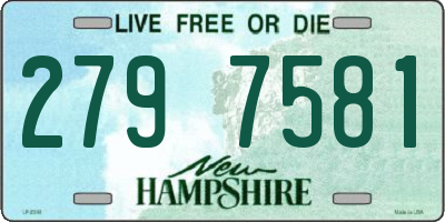 NH license plate 2797581