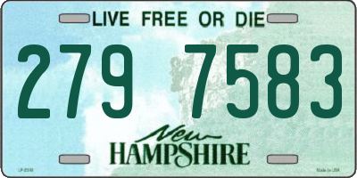 NH license plate 2797583