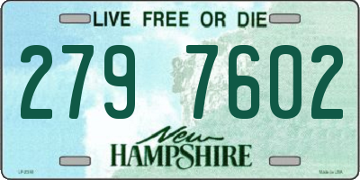 NH license plate 2797602