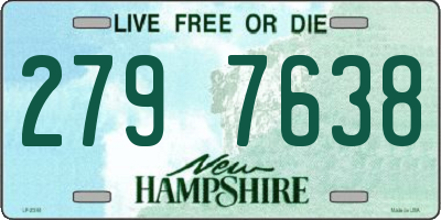 NH license plate 2797638