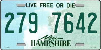 NH license plate 2797642