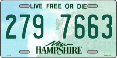 NH license plate 2797663