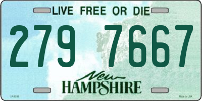 NH license plate 2797667
