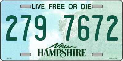 NH license plate 2797672
