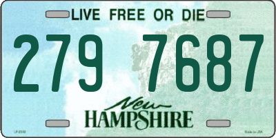 NH license plate 2797687