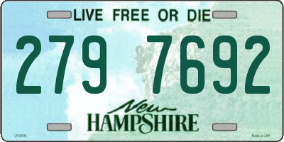 NH license plate 2797692