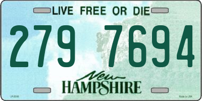 NH license plate 2797694