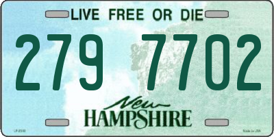 NH license plate 2797702