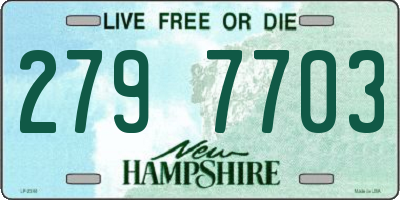 NH license plate 2797703