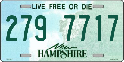 NH license plate 2797717