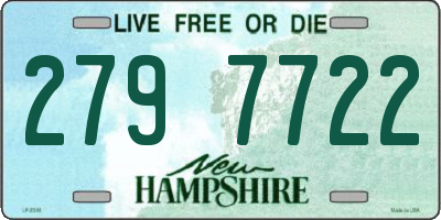 NH license plate 2797722