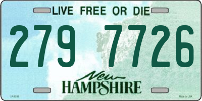 NH license plate 2797726