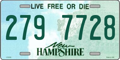 NH license plate 2797728
