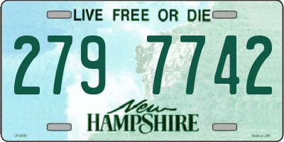 NH license plate 2797742