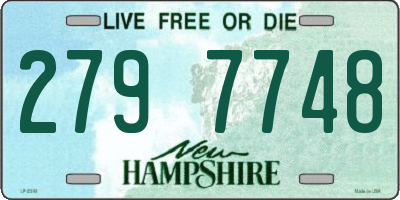 NH license plate 2797748