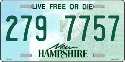 NH license plate 2797757