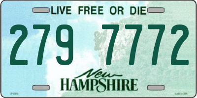 NH license plate 2797772