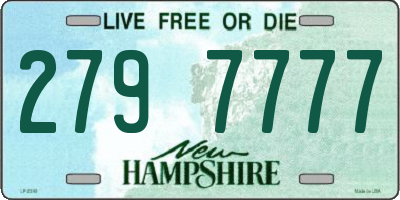 NH license plate 2797777