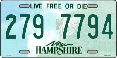 NH license plate 2797794
