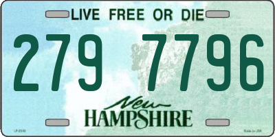 NH license plate 2797796