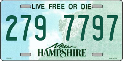 NH license plate 2797797