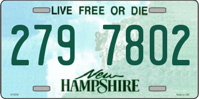 NH license plate 2797802