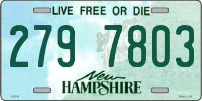 NH license plate 2797803
